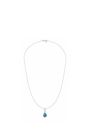 TOPAZ PEARDROP - DIAMOND - Náhrdelník - white gold-coloured