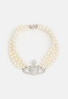 THREE ROW RELIEF CHOKER - Collana - silver-coloured/white