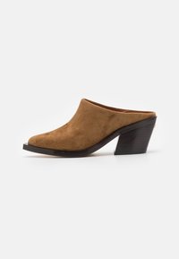 COACH PALOMA MULE - Pantofle na podpatku - coconut