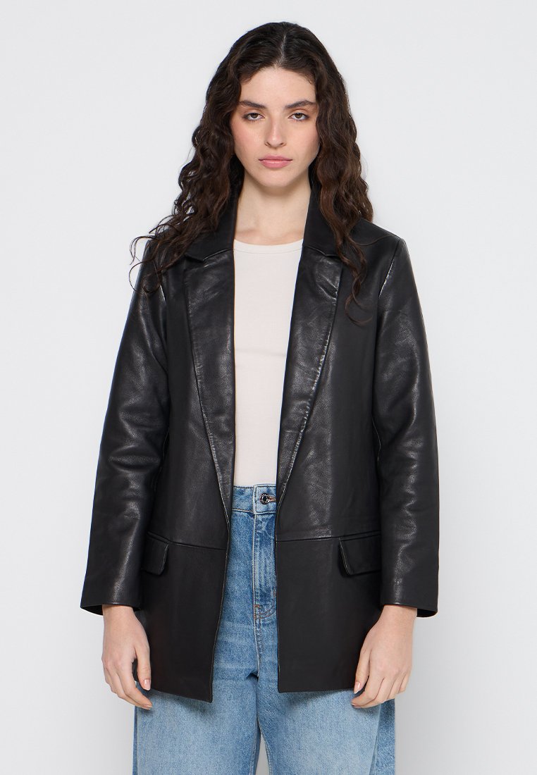 AllSaints Leren jas zwart AllSaints Leren jas zwart