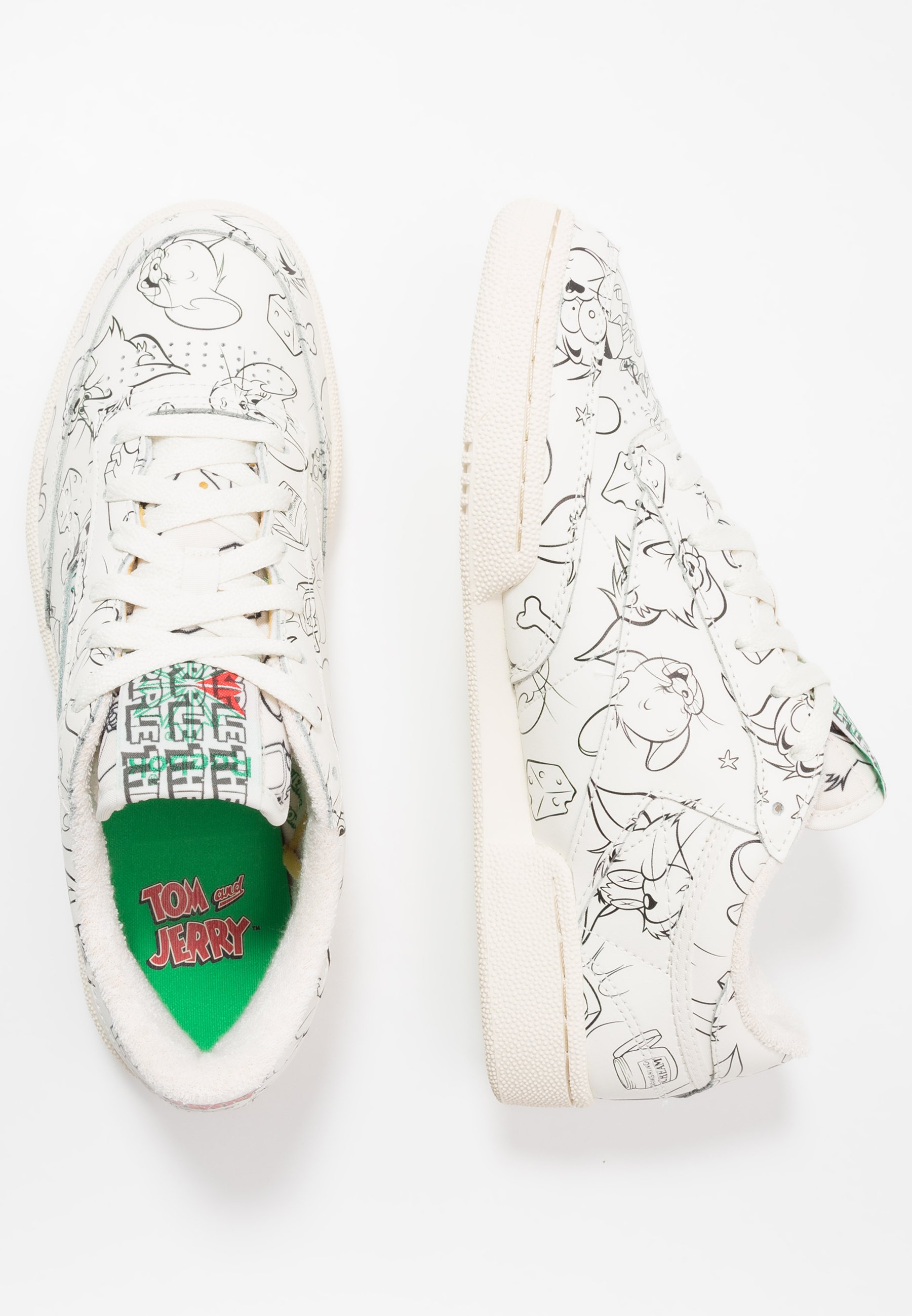 TOM & JERRY CLUB C 85 Sneakers chalkpaper whitered TOM & JERRY CLUB C 85 Sneakers chalkpaper whitered