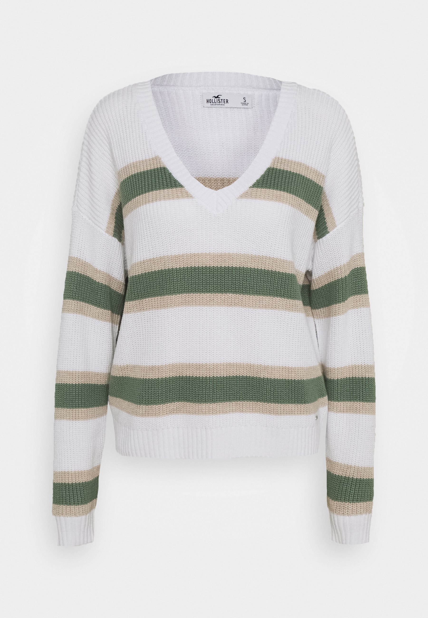 Hollister Co. CORE VNECK Trui whitegreen Zalando.nl Hollister trui Kleding online kopen? | BESLIST.nl | Lage prijs