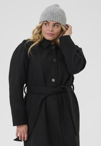 Kaffe Curve HELLA HOOD - Huer - grey melange