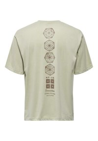 Only & Sons 2ER-SET RUNDHALS KURZARM - Print T-shirt - grau-blau