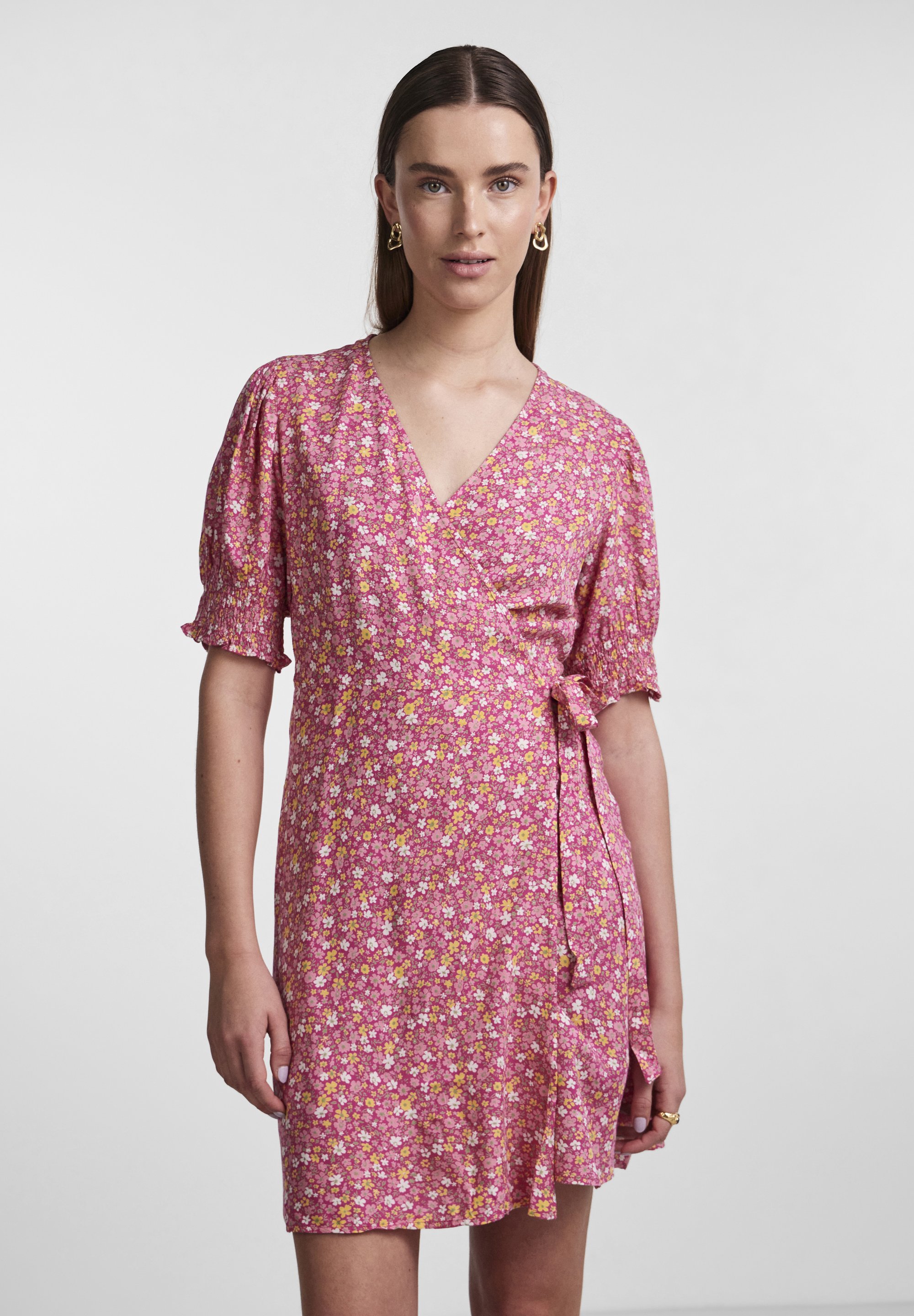 open lace back dress Beetroot Purple Viscose Dress
