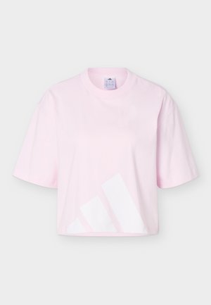 adidas Sportswear, ESSENTIALS BIG LOGO BOYFRIEND - Tričko s potlačou - clear pink/white