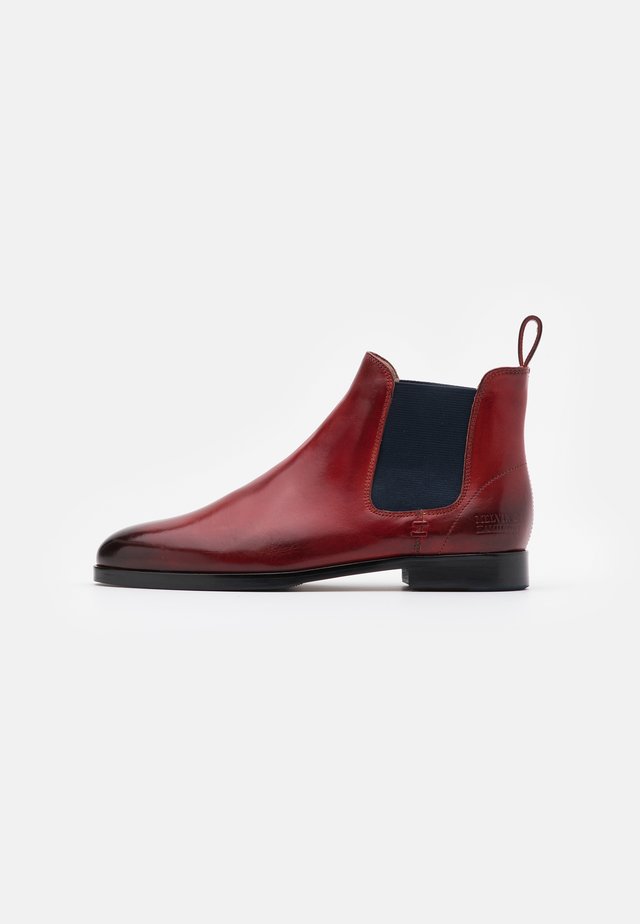 SUSAN - Ankelstøvler - ruby/navy