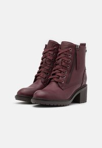 XTI Stivaletti stringati - bordeaux