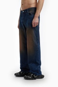 FAVELA CUTLINE UNISEX - Loose-jeans - dark blue