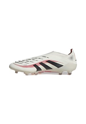 PREDATOR ELITE LACELESS ARTIFICIAL GRASS - Football boots artificial grass - off white   core black   pure ruby