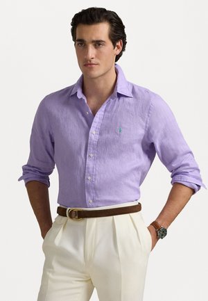 SLIM FIT LINEN SHIRT - Camicia - powder purple