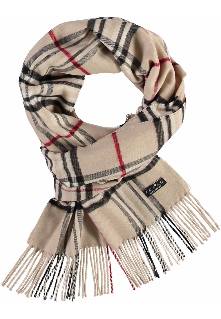 Damen Schals | FRAAS CASHMINK MIT KAROMUSTER Schal beige - JP26498 Damen Schals | FRAAS CASHMINK MIT KAROMUSTER Schal beige - JP26498