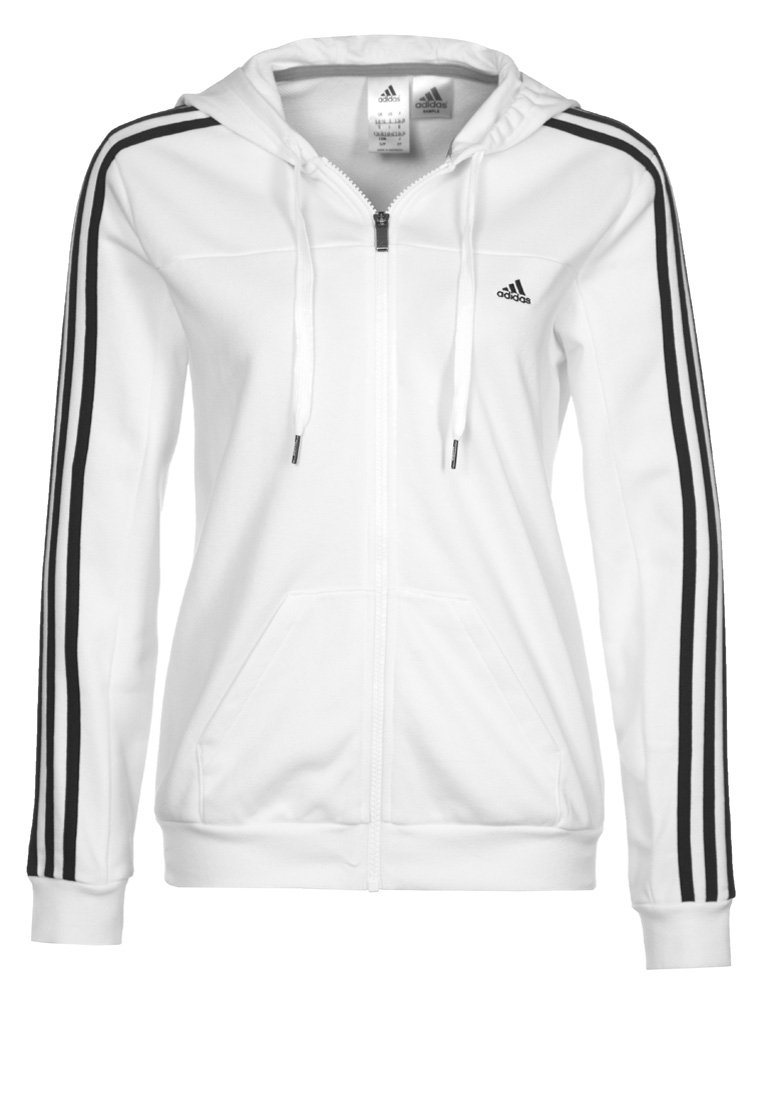 adidas Performance Zipup sweatshirt weiß/white Zalando.co.uk