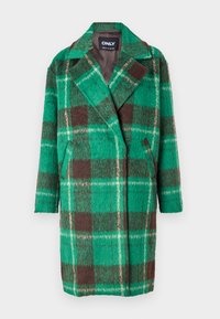ONLY ONLADELINE LIFE CHECK COAT - Cappotto classico - green/mole/brown rice
