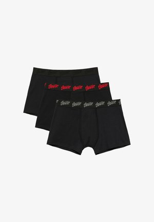 PULL&BEAR, LOGO-WAISTBAND - 3-PACK OF BOXERS - Kurze Boxershorts - black