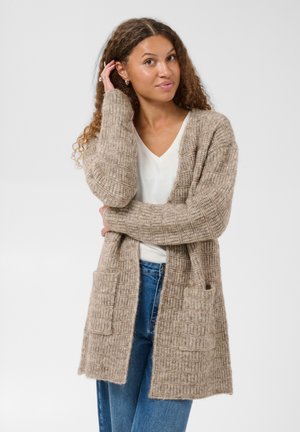 Kaffe, KAKIKKI CARDIGAN - Gilet - desert taupe melange
