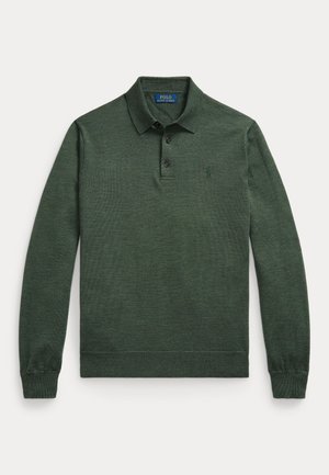 Polo Ralph Lauren, WASHABLE WOOL POLO-COLLAR SWEATER - Strickpullover - lodgepole pine heather