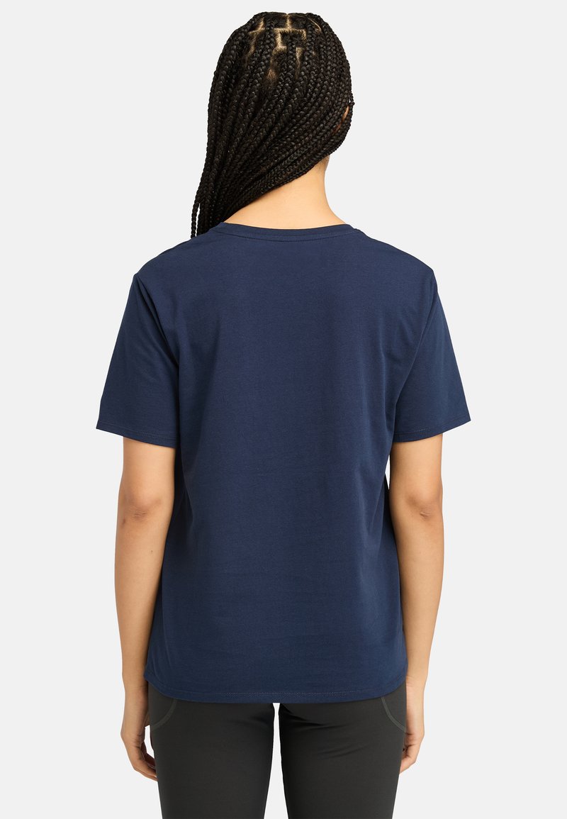 Timberland CORE EMBROIDERED TREE TEE - Jednoduché tričko - peacoat