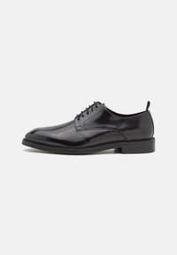 LEATHER - Pantofi cu șiret - black