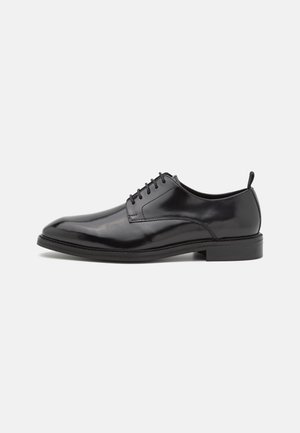 LEATHER - Veterschoenen - black