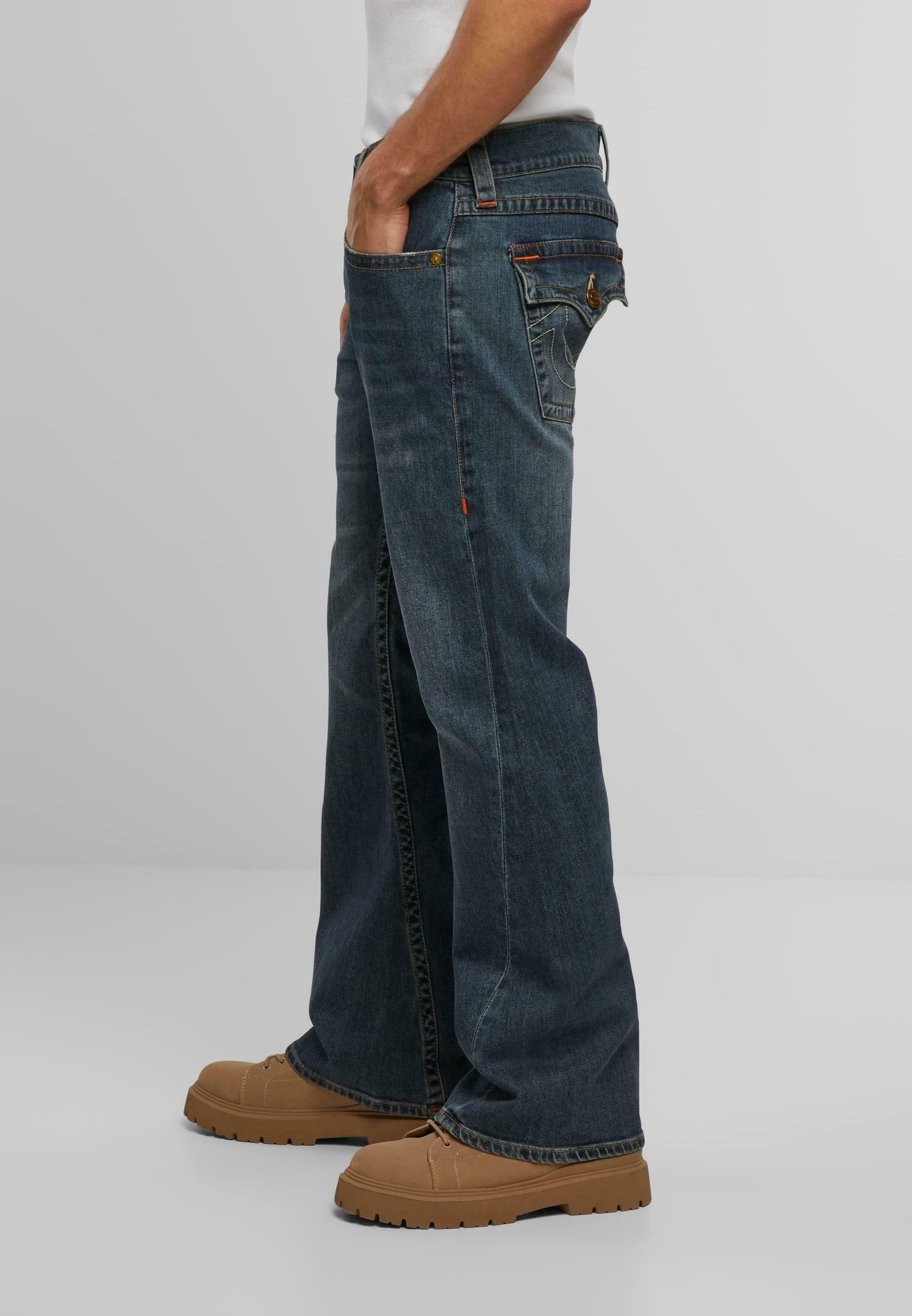 True Religion JOEY FLAP - Bootcut jeans - dark washed blue/dark