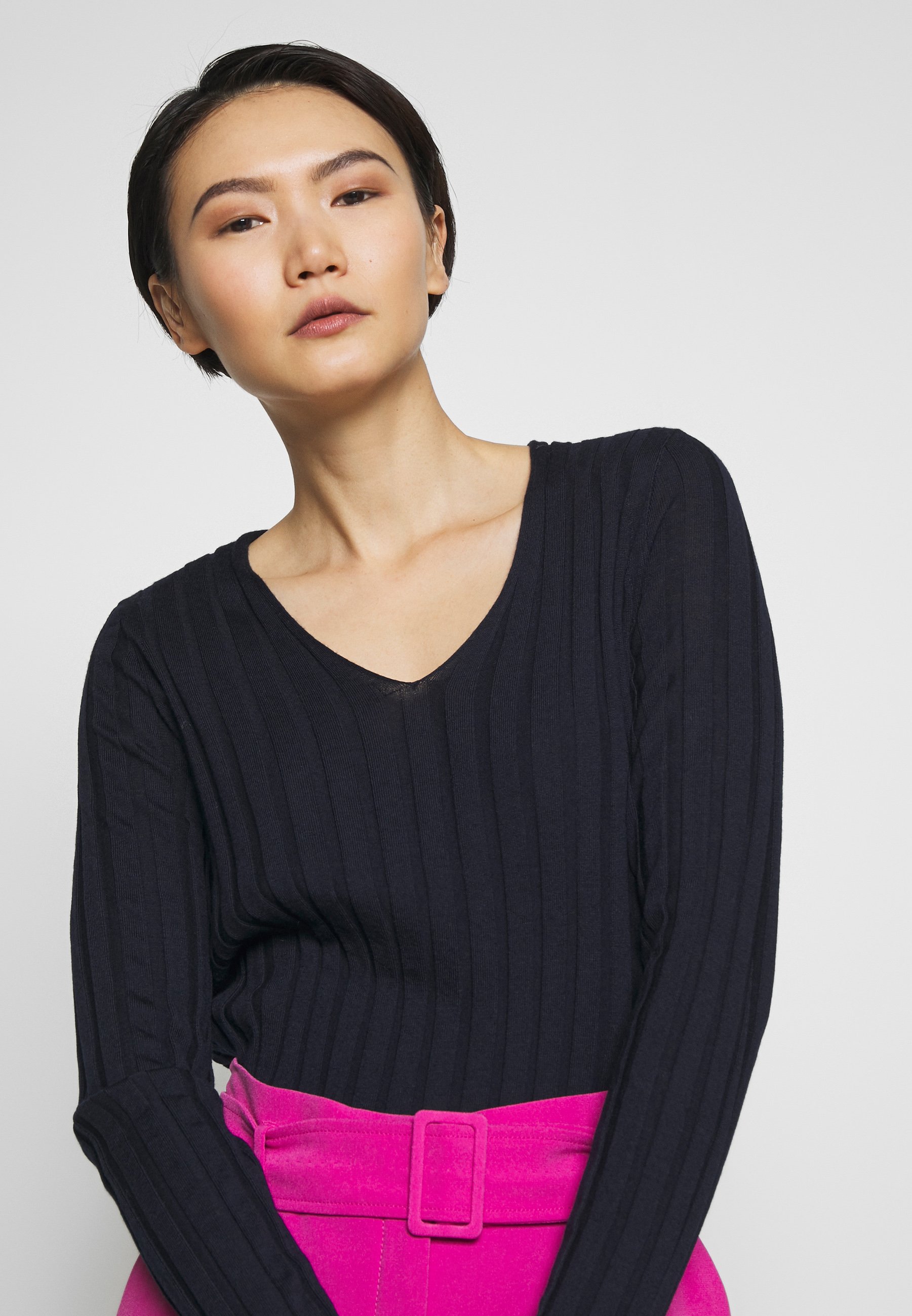 Filippa K WENDY Strikkegenser navy Zalando.no Filippa K WENDY TURTLENECK - Strikkegenser - navy