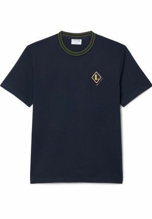 Lacoste, LACOSTE - - T-shirt print - bleu marine-mxq