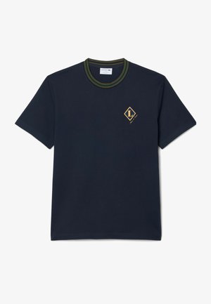 Lacoste, LACOSTE - - T-shirt print - bleu marine-mxq