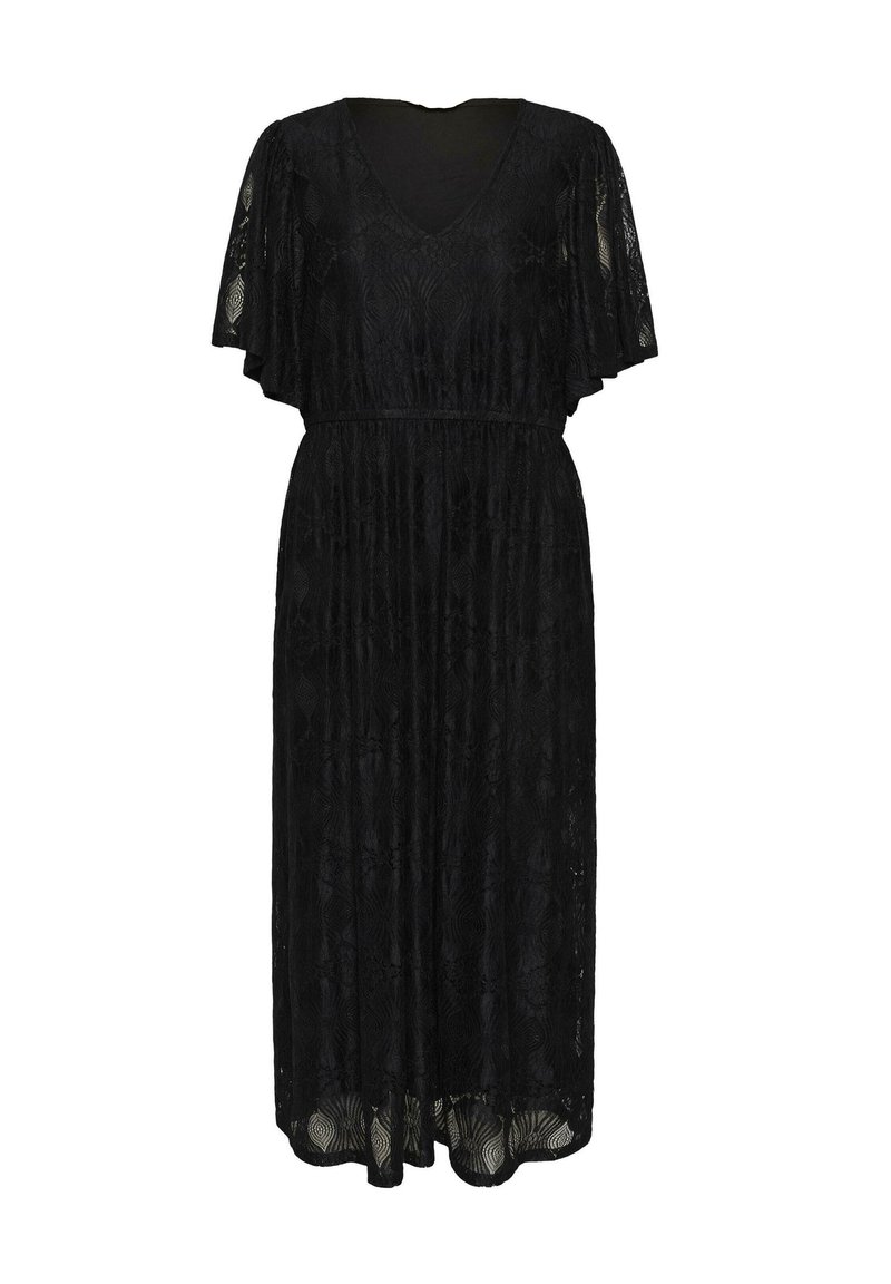 linen dress black The Mykonos - Solid Black Linen Beach Dress