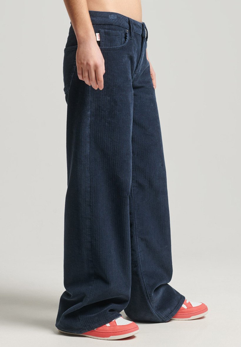 Superdry VINTAGE BAGGY CORD - Pantaloni - ink/blu - Zalando.it