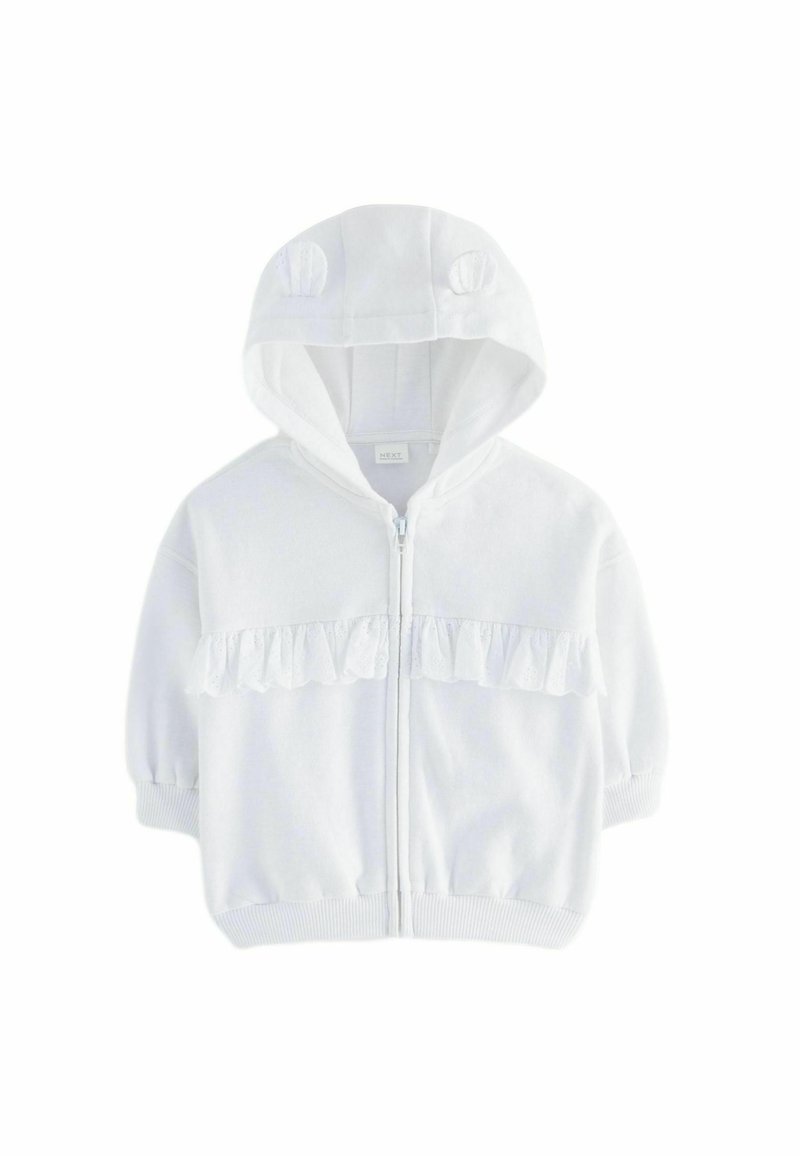 Next BRODERIE - REGULAR FIT - Sweat zippé - white