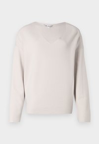 OBJREYNARD V NECK - Svetr - taupe