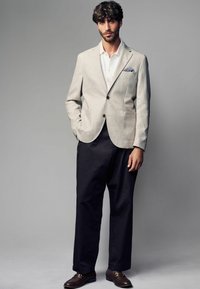 Next - REGULAR FIT - TEXTURED - Blazer jacket - stone Thumbnail Image 1