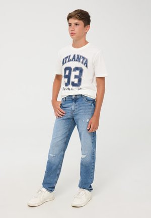 Terranova CON STRAPPI - Jeans a sigaretta - blu denim medio