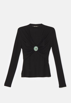 Roberto Cavalli Langærmet T-shirt - nero