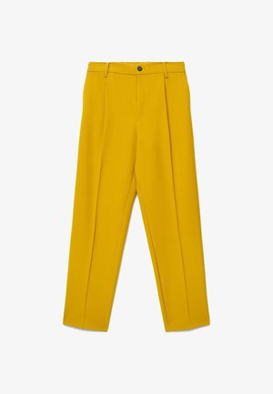 Calliope, PANTALONE LUNGO TINTA UNITA - Trousers - senape