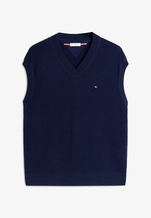 Tommy Hilfiger, SEASONAL STRUCTURE VEST - ELEVATED ESSENTIALS, granatowy