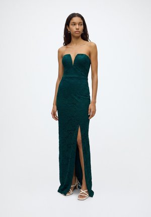 WAL G. SORAYA STRAPLESS SIDE SPLIT MAXI DRESS - Cocktail φόρεμα / Φόρεμα για πάρτι - emerald green