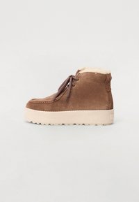 PIA 1B - Snörstövletter - dark taupe