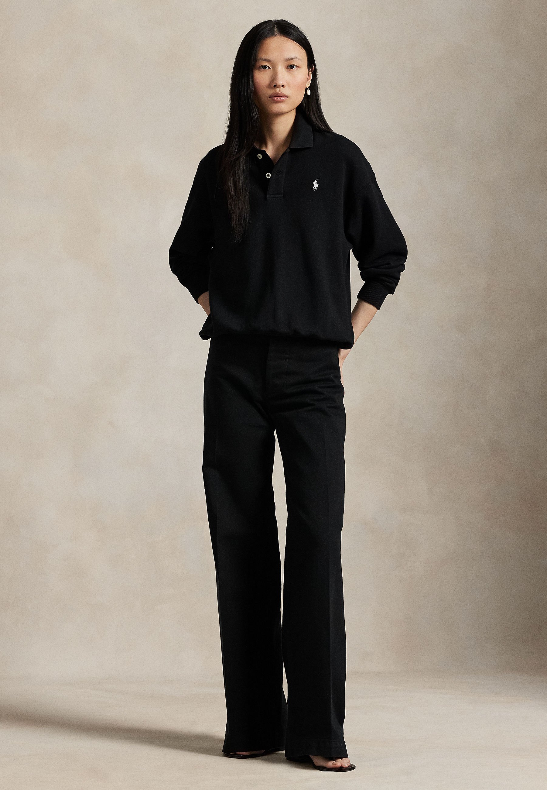 Polo Ralph Lauren LIGHTWEIGHT FLEECE LONG-SLEEVE POLO - Sweatshirt