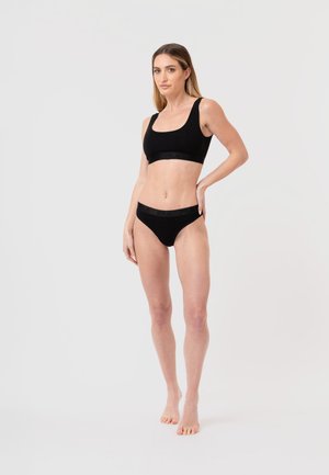 Fila, STRING 4 PACK - Tanga - black
