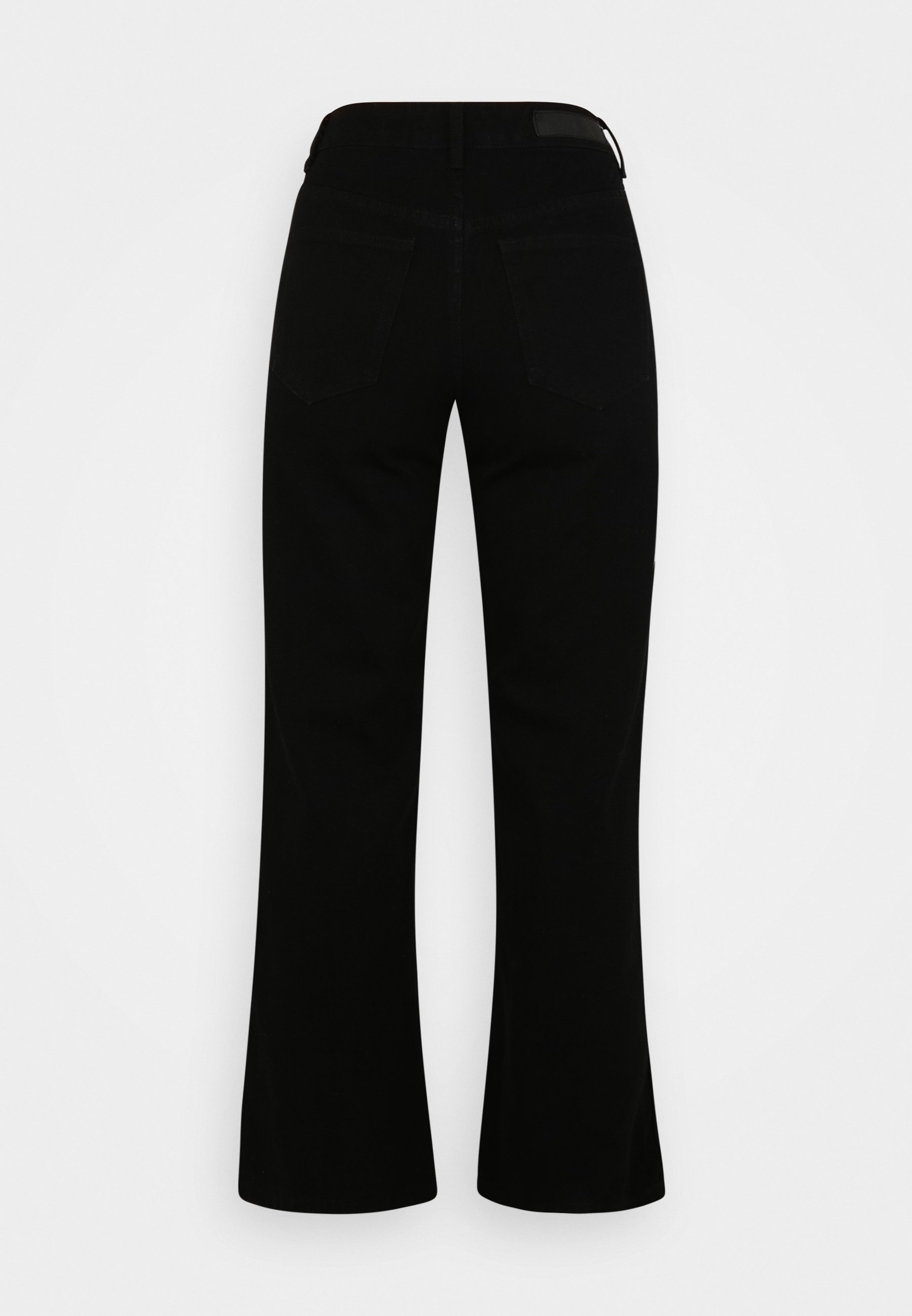 Petite WIDE LEG - Flared Jeans - black 