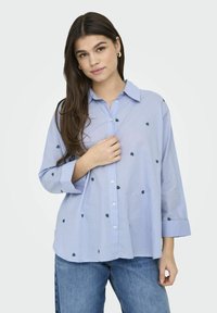 ONLY ONLNEW LINA GRACE NOOS - Button-down blouse - brunnera blue