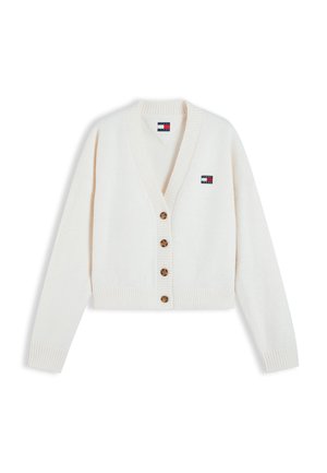 Tommy Jeans, FLUFFY BADGE - Ζακέτα - off-white