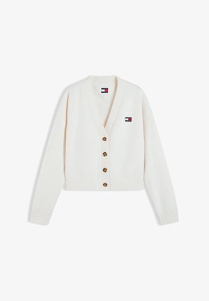 Tommy Jeans, FLUFFY BADGE - Ζακέτα - off-white