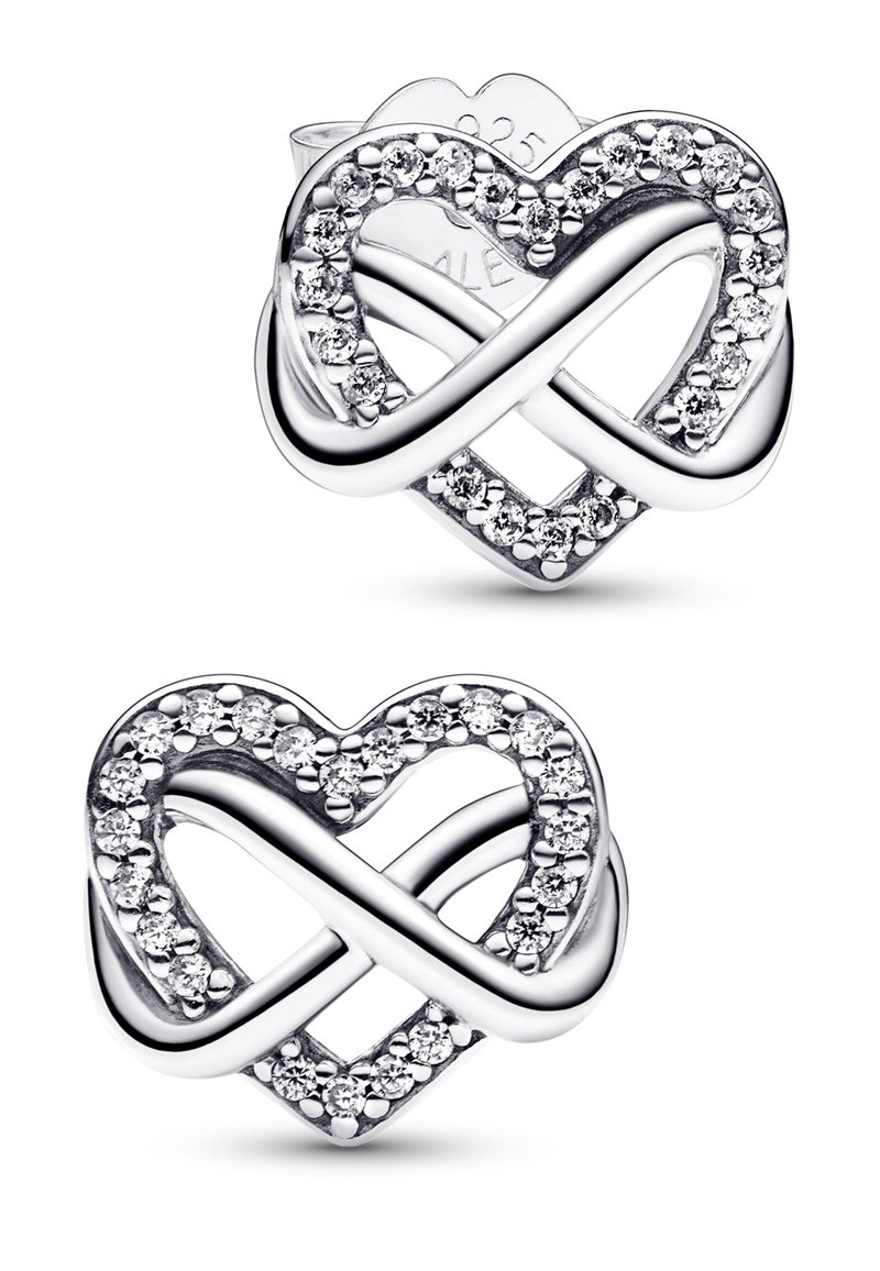 RINNTIN SE247 925 in argento Sterling Cubic Zirconia orecchini quadrati Halo Hip