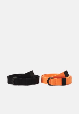 2 PACK UNISEX - Belt - orange/black