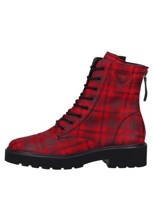 Schnürstiefelette - red