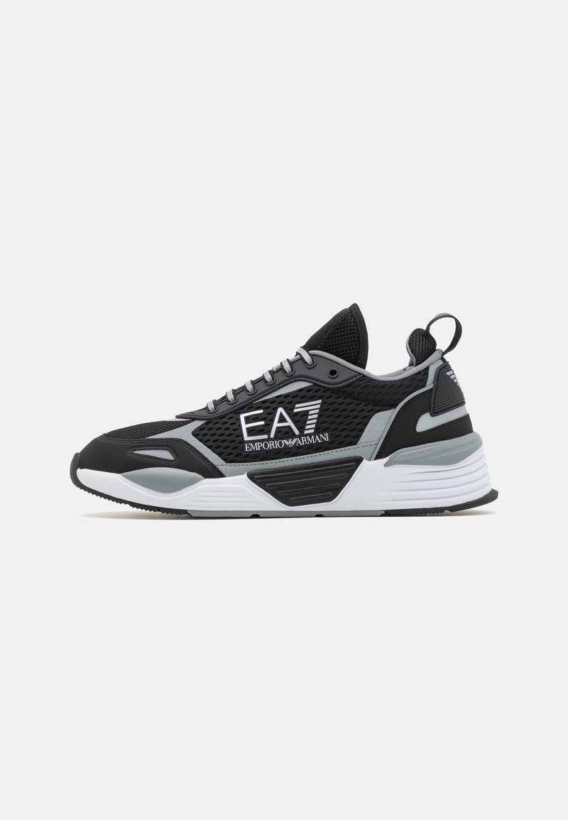 EA7 Emporio Armani - ACE RUNNER UNISEX - Sporta apavi - black/silver, Palielināt