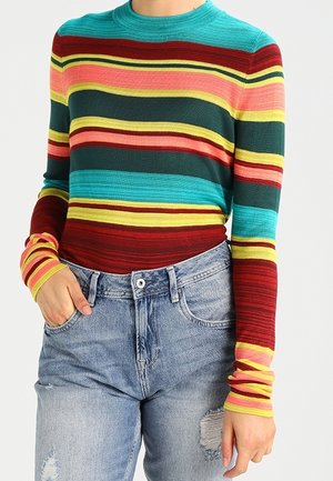 Striktrøje - multi-coloured